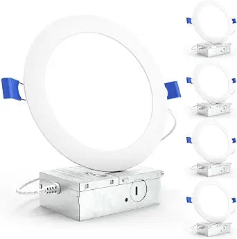 Sunco 6 Pack 6 Inch Canless LED Ultra-Slim Recessed Light, 14W-100W