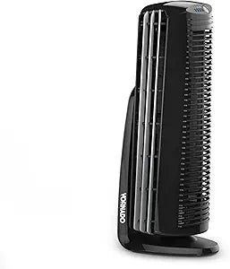 Vornado Duo Small Room Tower Air Circulator Fan, Black, 14 In.