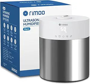 Stainless Steel Humidifier, 4.5L Easy to Clean Humidifier with 304 Stainless Steel Tank, Cool Mist Humidifiers for Bedroom with Smart Humidistat & Timer, 25dB Sleep Mode for Baby, Plants, White