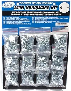 Motion Pro Mini Hardware Kit Zinc Finish 12/Pk - 33-1200