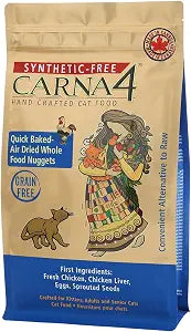 CARNA4 All Life Stages Chicken Formula Dry Cat Food (4 Pound, Chicken)