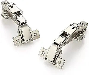 Ravinte 10 Pair 20 Pack Kitchen Cabinet Hinges, 165 Degree Kitchen Door Hinges Compatible with Lazy Susan Corner CupboardFull Overlay Face Frame Concealed Corner Cabinet Hardware