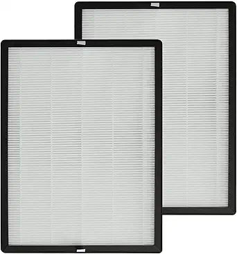PUREBURG Replacement Filter Compatible with TaoTronics TT-AP007 Air Purifier,2-Pack H13 HEPA Activated Carbon 2-in-1 4-Stage Filtration Air Clean Dust VOCs