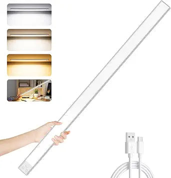 24IN Ultra Long Slim Under Cabinet Lighting, 106 LED 5000mAh 3 Color
