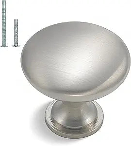 homdiy 30 Pack Cabinet Knobs Brushed Nickel Drawer Knobs - Solid Zinc Alloy Kitchen Pulls Modern Cabinet Hardware for Dresser Drawers