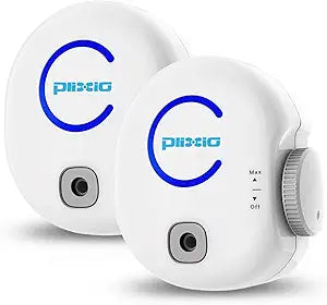 Plixio Ionic Air Purifier for Home or Office - Filterless Portable Ionic Air Purifier & Travel Air Ionizer, Plug in (2 Pack)