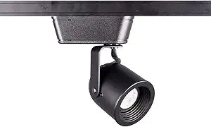 WAC Lighting, HT-808 Low Voltage Track Head with 8W LED Bulb in Black for L Track
