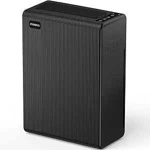 Air Purifiers for Home Large Room up to 2000ft┬▓, H13 HEPA Air Filter for Pets Hair Dander Smoke Pollen Dust, Non-Ozone, Portable Air Purifiers for Bedroom Office Living Room, E-300L(Black)
