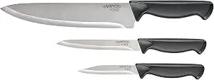 Hampton Forge  Emmett  3 Piece Knife Set  Black