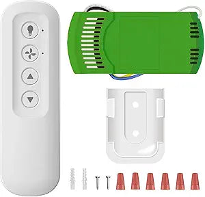 Replacement for Ceiling Fan Remote Control Kit with Light Dimmer, Compatible with Remote 99770 99772 99392 99122 99123 99600, Universal Remote Control with Receiver works for most 3 Speeds Ceiling Fan