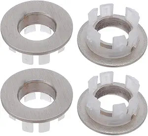4 Pcs Brushed Nickel Sink Overflow Cover