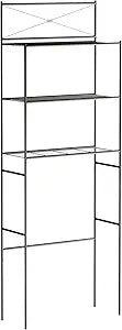 Zenna Home Over the Toilet Storage Shelf Space Saver, Behind Toilet Bathroom Organizer and Storage, Metal Bathroom Organizer with 3 Shelves, Oil Rubbed Bronze