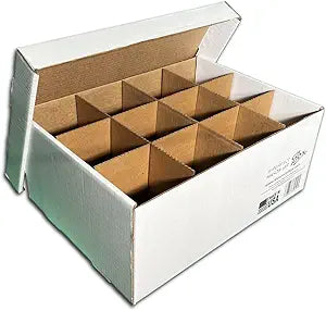 Regular Pint. Set of 3 Cardboard Canning Jar Storage & Moving Boxes. Each Box Holds 12 Regular Pint-Size Jars (16 oz), No Tape Required