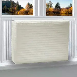 Homydom Window air Conditioner Cover Indoor,ac Covers for Inside Wall Unit 21 x15 x 3.5 inches(L x H x D),White ac Cover,Window ac Covers for Inside