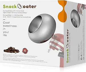 Aieve Snack Coater Compatible with KitchenAid Tilt-Head Stand Mixer, Chocolate Coating Attachment for Freeze-Dried Strawberries,Almonds,Pistachios & Nuts, Home & Commercial Use,Gift for Father's Day