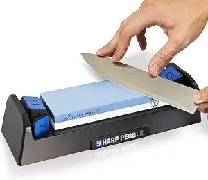 Sharp Pebble Complete Whetstone Knife Sharpening Stone Kit  1000/6000 Grit