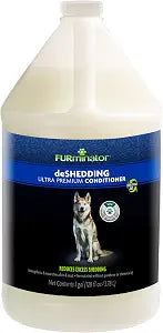 FURminator deShedding Ultra Premium Conditioner for Dogs, 128 Oz, with Pump
