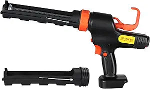 5500N Cordless Caulking Gun, High Power 6-Speed Control, 1200 ml/min Fast Dispensing, Anti-Drip System, 10oz/300ml, Compatible with Makita 18V & DEWALT 20V MAX, Tool Only (Battery Not Included)