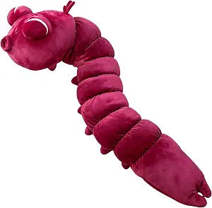 Toji Worm Plush, 120cm/47in Large Stuffed Animal Body Pillow, Burgundy Red, Soft Anime Plush Toy