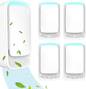 Plug In Air Purifier - Ionizer Air Purifier, Negative Ion Technology for Home Quiet Operation Negative Ion Air Purifier for Bedroom, Office,Pet Room,Bathroom White (4)