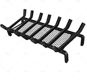 30 Inch Large Fireplace Grate Γ True 5/8" Thick Solid Steel Heavy Duty Log Holder (25% Thicker) Γ Extra Wide Wood Stove Rack for Big Masonry Hearths