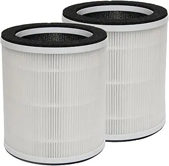 PUREBURG Replacement Filter Compatible with Dayette AP201 Air Purifier, 2-Pack H13 HEPA Activated Carbon 3-Stage Filtration Air Clean Dust VOCs Odor