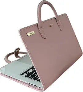 PU Laptop Sleeve Pink With Handle Protective Case Laptop Protective Case(15.6 inch)