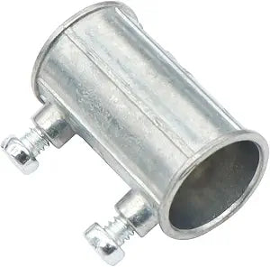 30 Pieces 1/2" EMT Set Screw Type Conduit Coupling, Metallic Die-Cast Conduits Fitting for Factory, Garden Pipes Connection