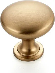 JOY DECOR Champagne Bronze Cabinet Knobs Solid Knobs 1-1/6 Inch 10 Pack