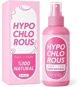 HOCl Hypochlorous Acid Spray Pure 250 ml / 8.4 oz – Natural Skin & Face Mist – Gentle Refreshing Formula for Cleansing, Soothing & Deodorizing – Alcohol-Free & pH Balanced