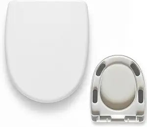 MinSha Round/Oval Toilet Seat easy clean soft close Replacement