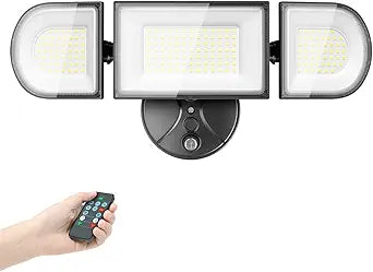iMaihom 130W Dusk to Dawn Outdoor Lighting,13000LM Flood Lights Outdoor with Remote Control,IP65 Waterproof Lights Fixture,2Modes 3 Adjustable Heads Photocell Lamp for Garage Patio Yard