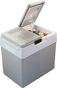 Koolatron 12V Iceless Cooler & Warmer  Portable Electric Cooler/Nevera Porttil Elctrica for Car Truck Camper Boat, Hard Sided Mini Fridge for Camping Picnic Travel Lunch Food Drinks Office 33 qt