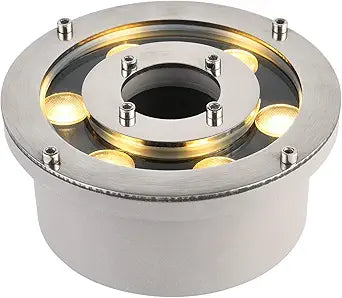 Fountain Light LED Underwater Pond Lights Warm White DC12V IP68 Waterproof Submersible Light for Garden Fountain Pond