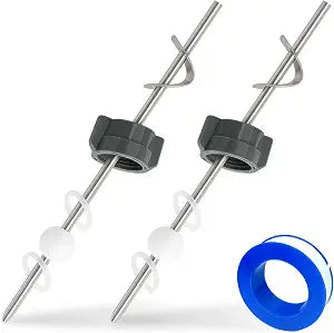 Lavatory Pop Up Center Piece Assembly-Metal Pivot Arm, Compatible with Price Pfister PS469, PSB327 & PS2673, Includes Waterproof Tape for Easy Installation  Durable Sink Stopper Replacement2 PACK)
