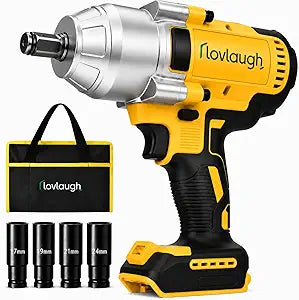 1/2" Impact Wrench Cordless for Dewalt 20V Battery, Brushless, 1000 Ft-lbs Torque, 3 Speed LED, Bare Tool (DCF900B Replacement)