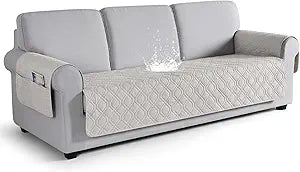 VANSOFY Couch Cover, Waterproof Sofa Covers Washable Slipcover Furniture Protector Couch Seat Covers Non-Slip Couch Cover for Dogs, Pets(Sofa Plus, Off White)