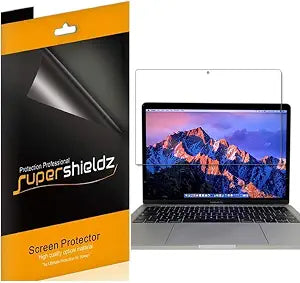 Supershieldz (3 Pack) Anti Glare (Matte) Screen Protector Designed for MacBook Pro 15 inch (2019 2018 2017 2016 Released) Model A1707 A1990 Touch Bar