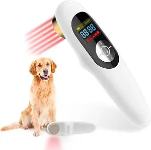Red Light Therapy for Dogs - Infrared Red Light Therapy for Pain Relief, Near Infrared Light for Joint Muscle Pain Relief with Led Display, Dual Wavelength (650nm+808nm)