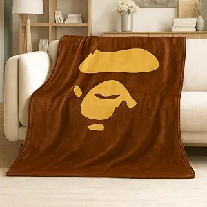 Bape Throw Blanket for Hypebeast Room Decor - 70"60" Premium Flannel Fleece Blanket for Cool Bedroom Decor - Soft Comfort Blanket for Christmas Birthday Gifts, Couch Bed Teen Boy Girl Y2k Room Decor