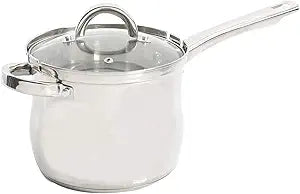 Oster 91537.03 Sangerfield 3.65-Quart Stainless Steel 3-Piece Deep Fryer Cookware Set  Durable Kitchen Frying Pots