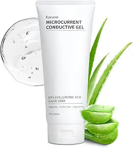 10oz Microcurrent Conductive Gel – Hydrating Gel with Hyaluronic Acid & Aloe Vera – Fragrance-Free, Paraben-Free, Non-Irritating