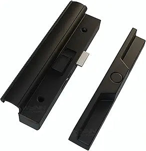 Sliding Patio Glass Door Black Handle Set Replacement with 4-7/8" Hole Spacing - Interior and Exterior Pull Handles with Screws - Fix and Repair Door Hardware