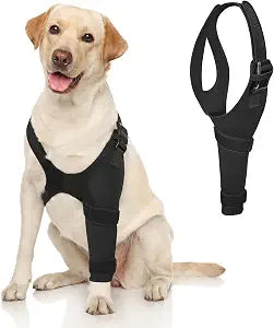 Dog Elbow Protector Brace Sleeve for Elbow Dysplasia Arthritis Pressure Sores Dysplasia Calluses  Breathable Adjustable Dog Front Leg Sleeve Anti-Licking for Post-Surgery Care Recovery(Left, XXL)