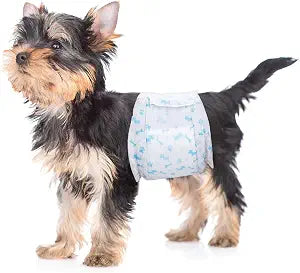 Male Dog Diapers - Absorbent Dog Wraps Belly Bands for Dogs with Leak Protection, Excitable Urination, Incontinence, or Male Marking, X-Small 60 Pcs