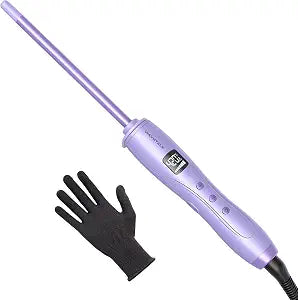 Wavytalk 3/8 Inch Small Curling Iron for Short & Long Hair, Ceramic Barrel