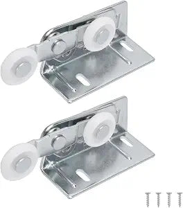 Twin Pocket Door Roller, 7/8 Inch Wheels, Alloy Steel, Fits Cox Door