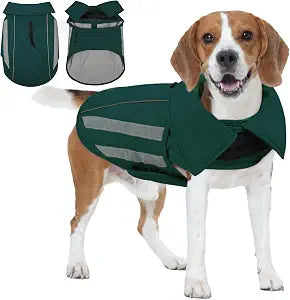 IECOii Dog Winter Coat for Deep-Chest Pets, Waterproof Warm Jacket, XL | Outdoor Winter Coat with Reflective Safety Details, Adjustable Straps, and Breathable Warmth for Daily Walking and Training