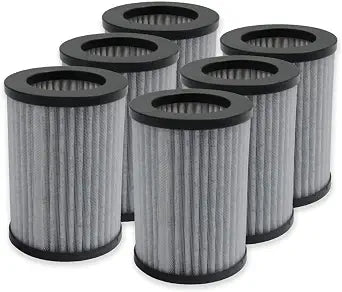 PUREBURG 6-Pack Replacement Filter Compatible with Pure Enrichment PureZone Mini Portable Air Purifier PEPERSAP, Part PEPERSFIL, H13 True HEPA & Activated Carbon Multi-Layer Filtration