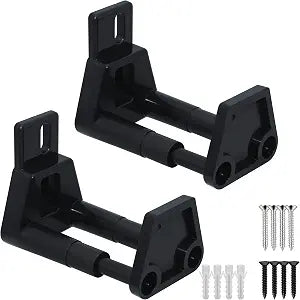 RV Sliding Door Guide Barn, Sliding Door Floor Guide, Adjustable Wall Mount Sliding Door Guide, with Screws, Black 2 - Set